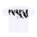 Purple Brand Paint-streaked logo T-Shirt
